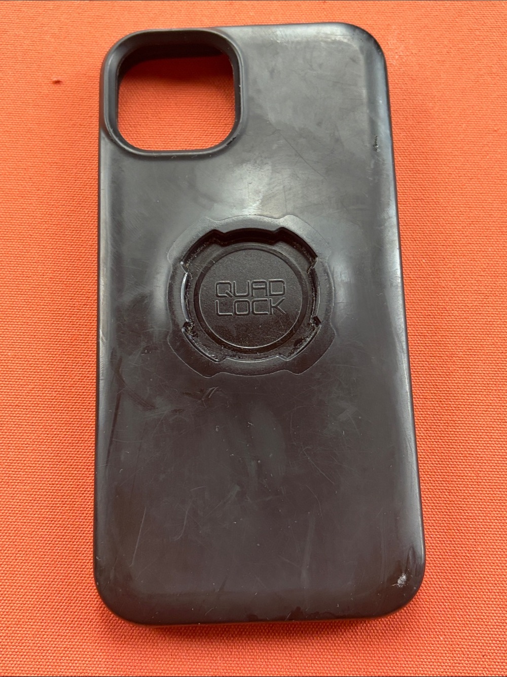 Compatible Black Phone Case with Mounting Interface